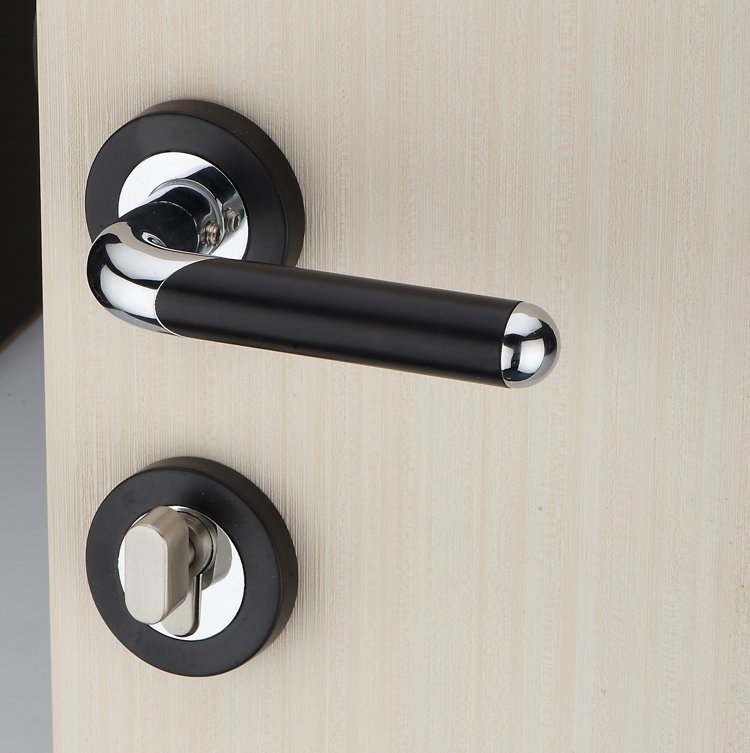 Modern-Design-Lever-Handle-Security-Door-Lock-Door-Handle-Keyed-