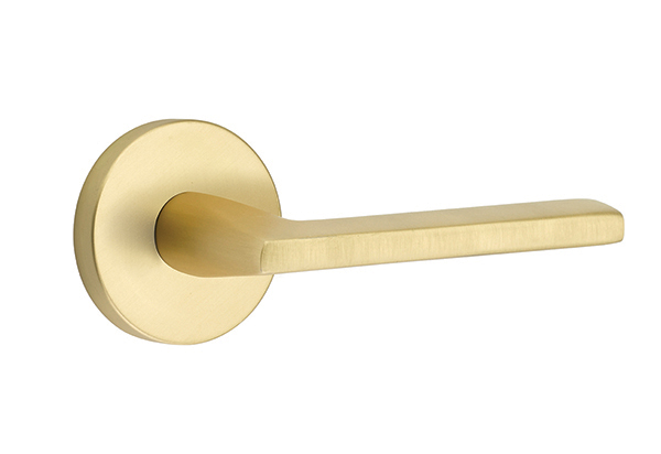 Emtek Solid Brass Helios Lever With Square Rosette in Several Finishes