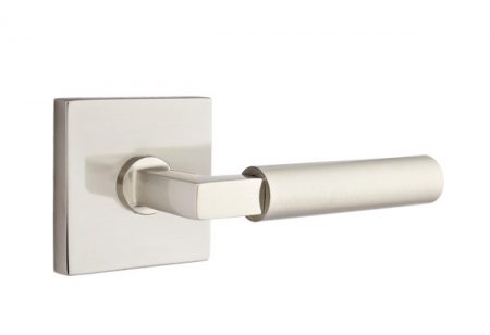 Transitional Heritage Sectional Entry set with L-Square Knurled Lever, EM4716LSKN