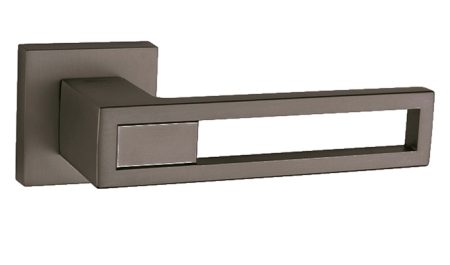 Emtek Helios Lever Handle with Square Rosette